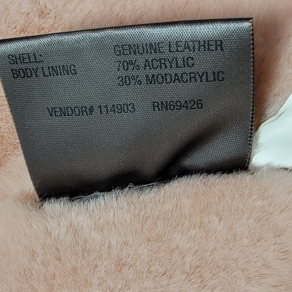 NWT Wilsons Maxima - Size L/XL Pink Suede Leather Poncho Cape Coat - Picture 16 of 16